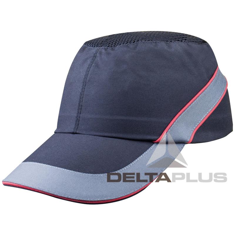 102110-GR 代尔塔DeltaPlus 7厘米帽檐PU涂层聚酰胺轻型防撞帽（黑色） 1顶